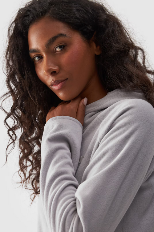 Polar Z Kapturem Regular Damski 4F 4FWMM00TFLEF291-25S Szary