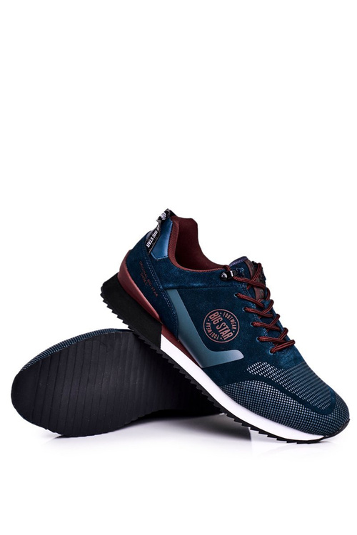 Sportowe Męskie Buty Sneakersy Big Star Zielone GG174549