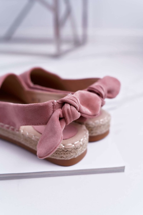 Różowe Espadryle Damskie Tenisówki Moriente