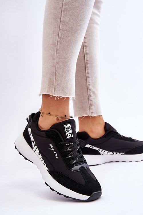 Damskie Sneakersy Memory Foam System Big Star LL274956 Czarne