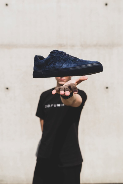 Trampki Męskie Big Star Zamszowe Granatowe EE174363