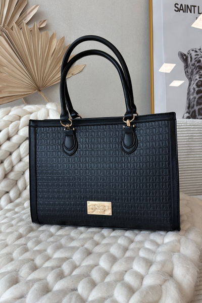 Torebka Z Tłoczonym Wzorem NOBO BAG6150-020 Czarna