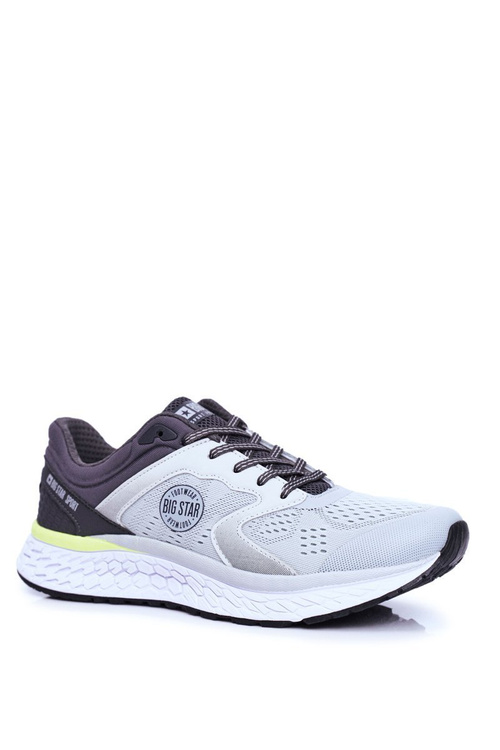 Sportowe Męskie Buty Big Star Szare FF174227