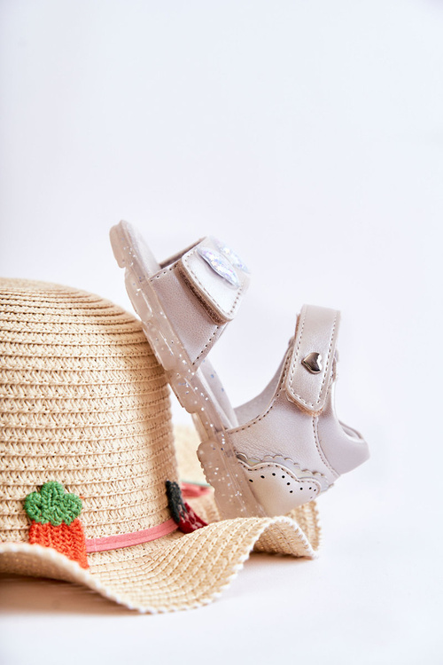 Wygodne Dziecięce Sandały Z Ozdobą Srebrne Cayo