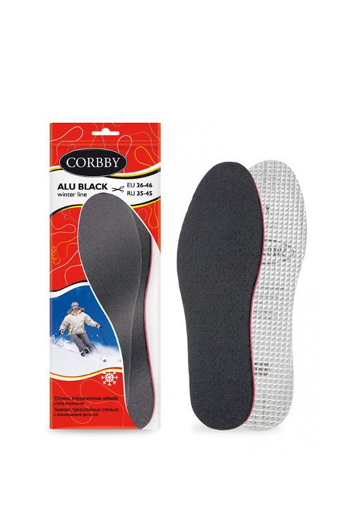 Corbby ALU BLACK Zimowe Trójwarstwowe Wkładki z Folią Aluminiową