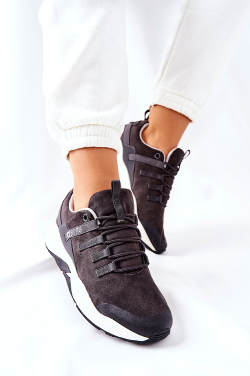 Sportowe Buty Memory Foam Big Star II274255 Szare