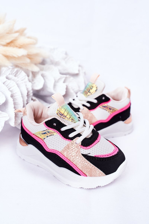 Dziecięce Sportowe Buty Sneakersy Neonowy Róż Game Time