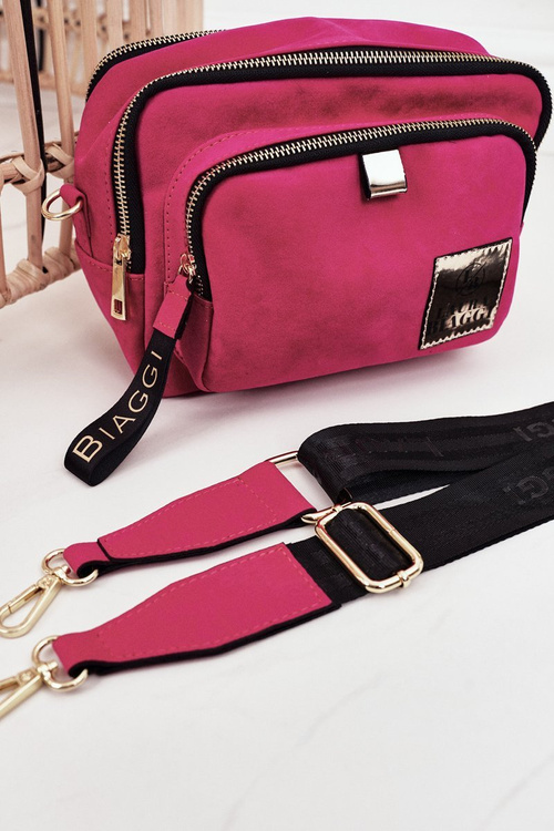 Torebka Listonoszka Kuferek LAURA BIAGGI Różowa