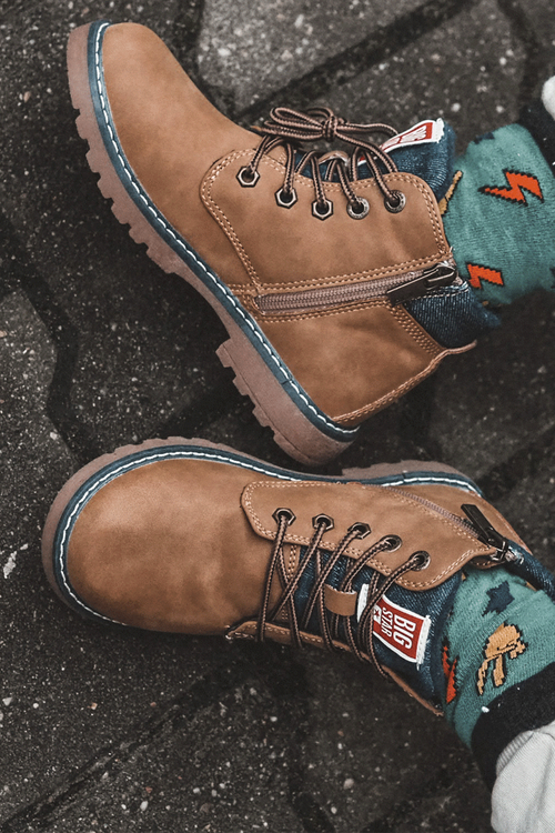 Dziecięce Botki Trapery Big Star KK374130 Camel