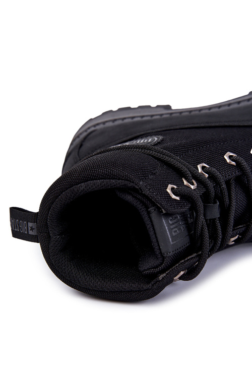 Męskie Botki Trapery Memory Foam Big Star KK174206 Czarne