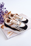 Dziecięce Sportowe Buty Sneakersy Biało-Czarne Kizzie