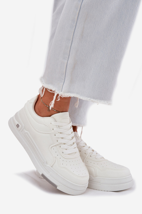 Niskie Sneakersy Damskie Big Star RR274A310 HI-POLY SYSTEM Białe