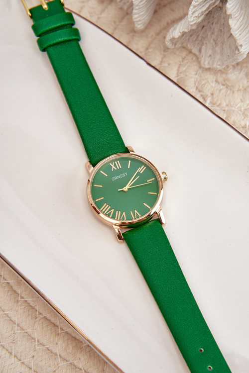 Damski Zielony Zegarek Ernest E97316