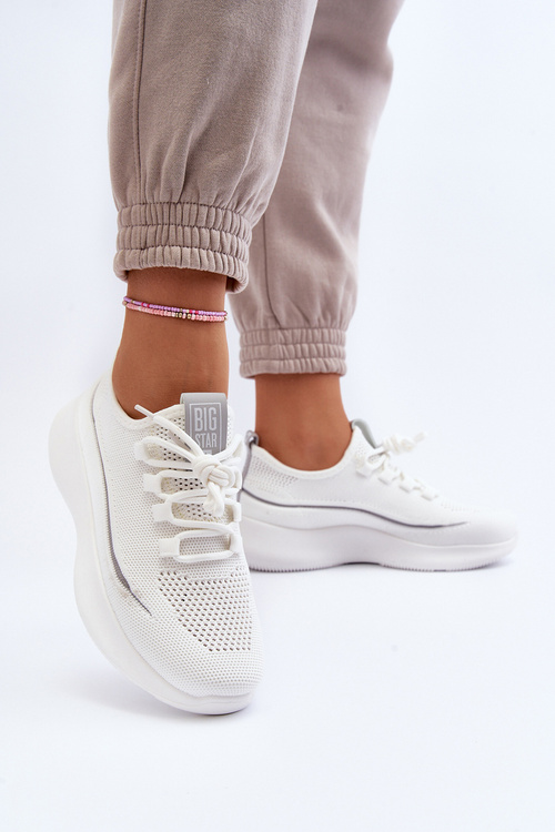 Damskie Buty Sportowe Big Star NN274662 Białe