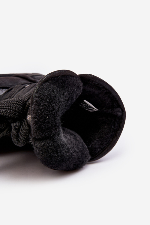 Damskie Śniegowce Z Wiązaniem D.Franklin DFSH370006 Czarne