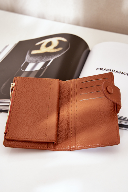 Damski Portfel Z Eko Skóry Brązowy Isamille