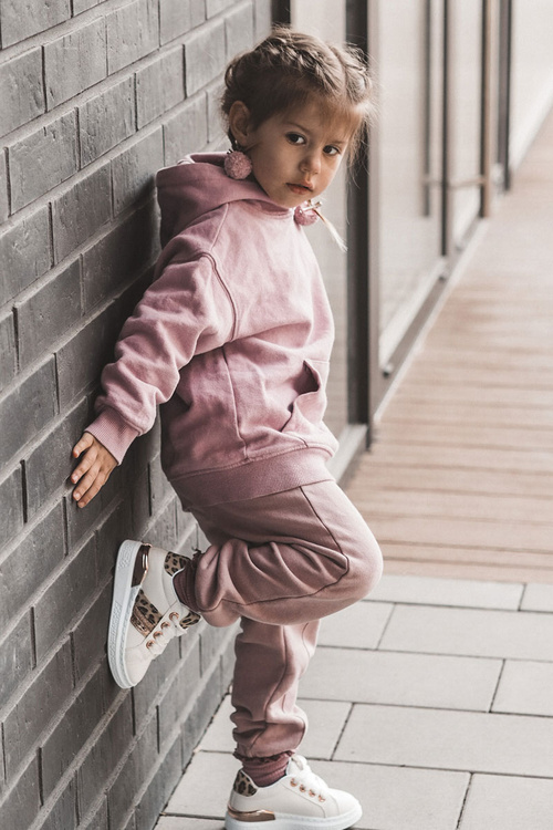 Skórzane Buty Sportowe Panterka Białe Trixie