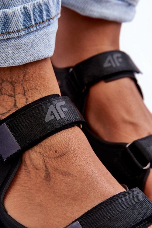 Damskie Sportowe Sandały 4F 4FSS23FSANF016-22S Czarne