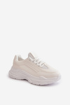 Sneakersy Buty Sportowe Damskie Na Grubej Podeszwie Białe Lerila