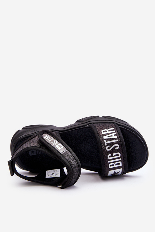 Dziecięce Sandałki Na Rzep Big Star LL374192 Czarne