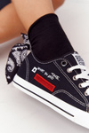 Damskie Trampki Z Napisem BIG STAR FF274082 Czarne
