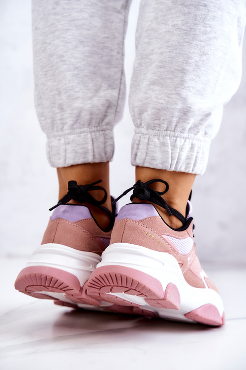 Damskie Sneakersy Buty Sportowe Big Star JJ274577 Różowe