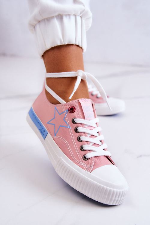 Damskie Niskie Trampki BIG STAR JJ274385 Różowe
