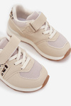 Buty Sportowe Sneakersy Dziecięce Na Rzep Beżowe Galisse