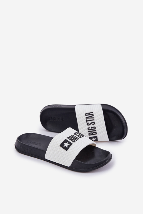 Męskie Klapki Big Star JJ174506 Białe