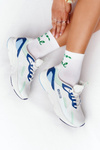 Damskie Sportowe Buty Memory Foam Big Star HH274810 Biało-Zielone