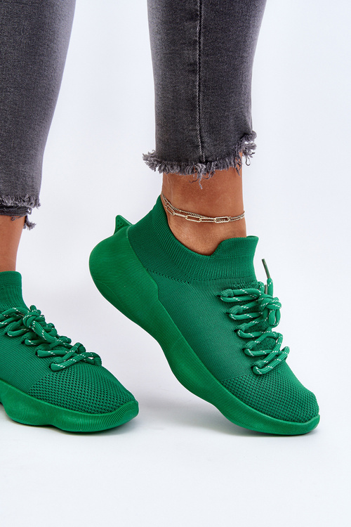 Wsuwane Buty Sportowe Damskie Zielone Juhitha
