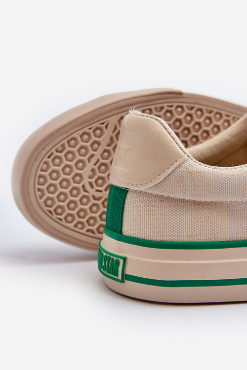 Męskie Niskie Trampki Big Star NN174006 Beżowe