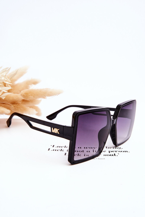 Kwadratowe Okulary Przeciwsłoneczne M2376 Czarne