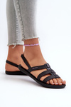 Płaskie Sandały Damskie 83516 Ipanema Style Sandal Fem Czarne