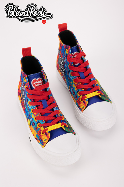 Trampki Pol'and'Rock Festival X Big Star SS174504 Zielono-Żółte