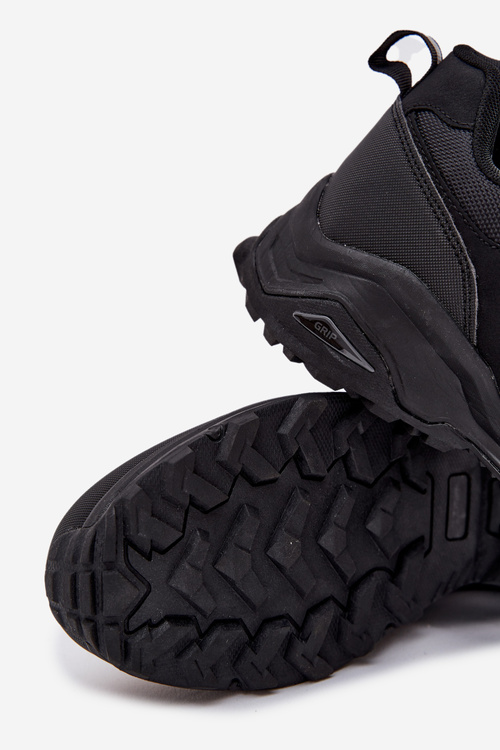 Męskie Buty Sportowe Trekkingowe Czarne Thessira
