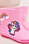 Dziecięce Kalosze Z Kucykiem Różowe