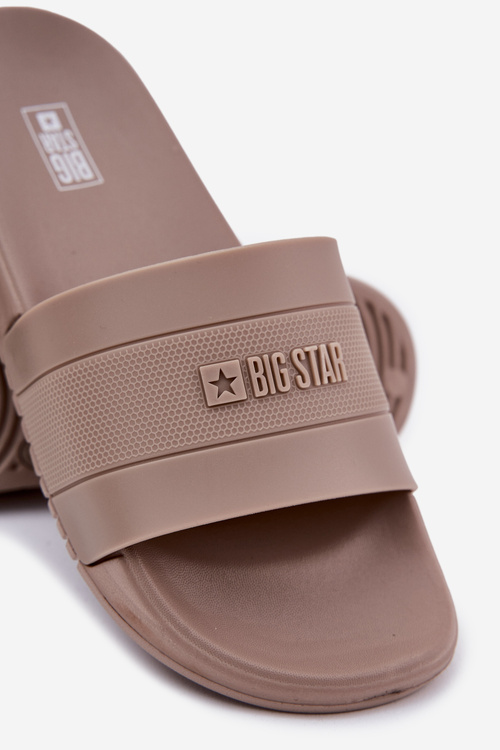 Klapki Męskie Big Star RR174A048 Beżowe