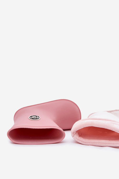 Kalosze Dziecięce Z Ocieplaczem Różowe Odirisse