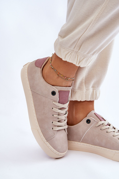 Damskie Sneakersy Big Star LL274399 Beżowe