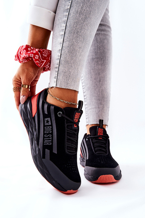 Skórzane Buty Sportowe Big Star II274460 Czarne