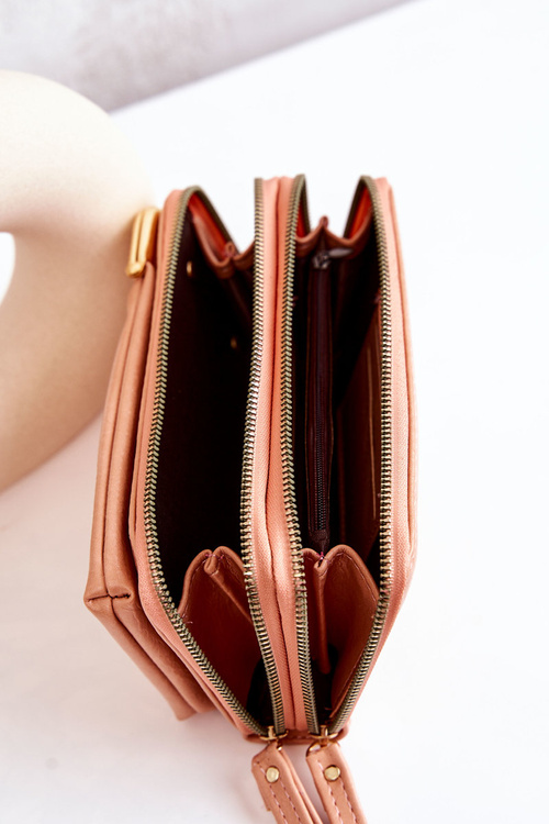 Portfel Torebka 2w1 Na Bigiel Różowy Leonore