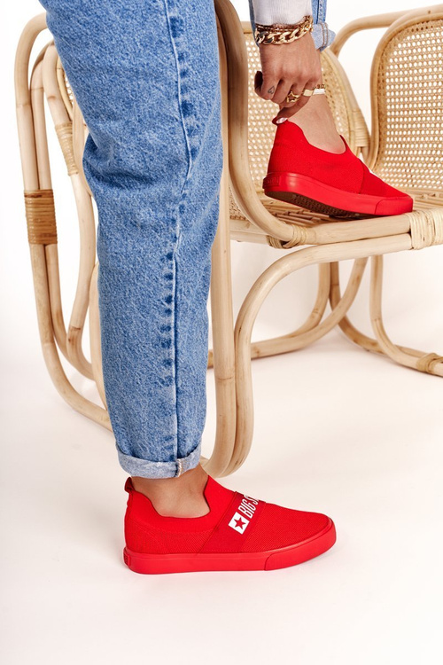 Damskie Tenisówki Slip-on Big Star FF274220 Czerwone