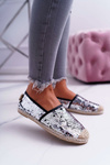 Espadryle Damskie Lu Boo Srebrne Cekiny