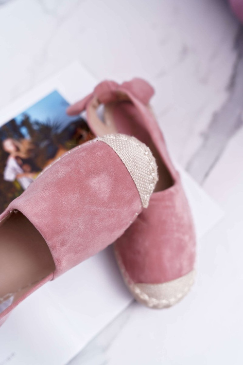 Różowe Espadryle Damskie Tenisówki Moriente