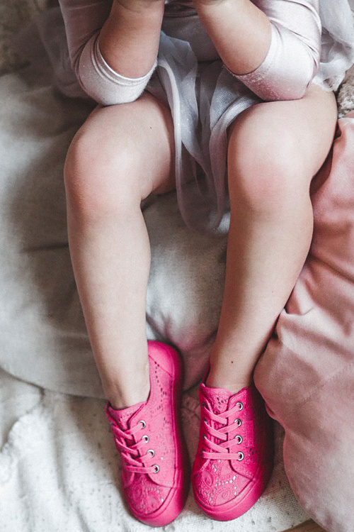 Trampki Ażurowe Big Star JJ374131 Różowe