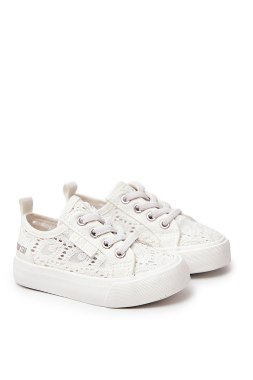 Trampki Ażurowe Big Star JJ374134 Białe