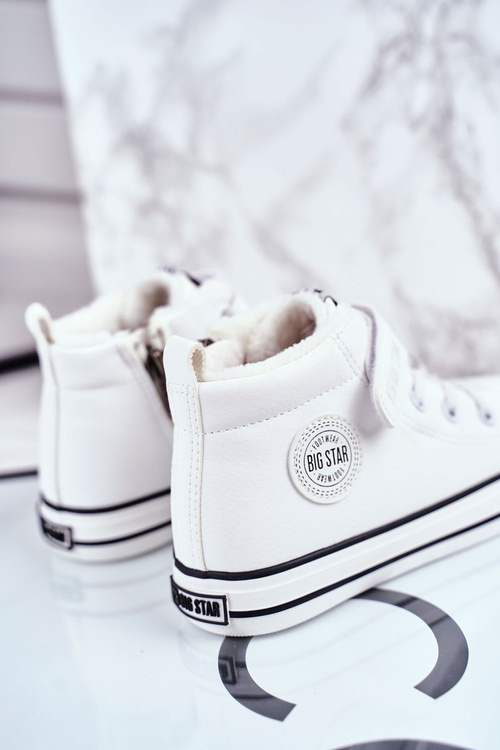 Dziecięce Ocieplane Trampki Big Star GG374033 Białe