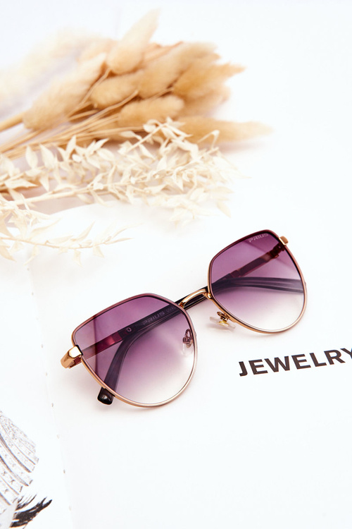 Damskie Okulary Przeciwsłoneczne Prius V507 Szaro-Brązowe