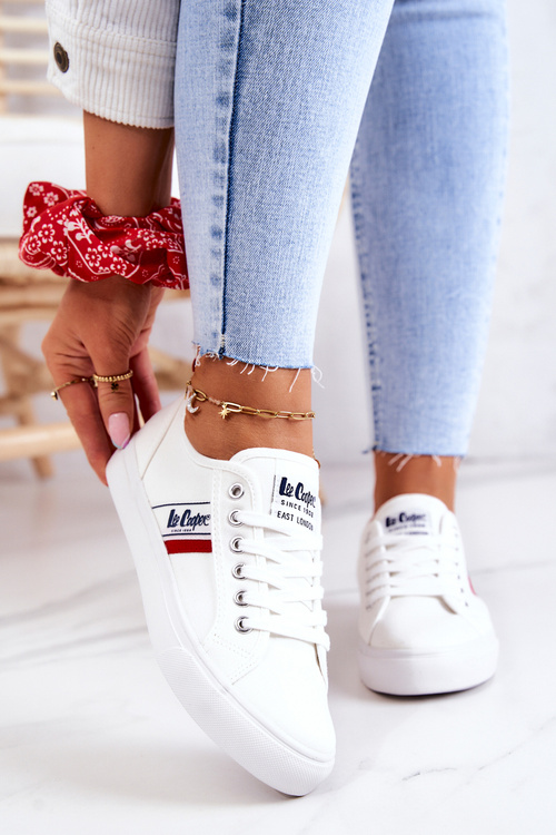 Tenisówki Trampki Lee Cooper LCW-22-31-0830L Białe